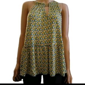 Loft Top Crop Blouse shirt size M Used Womens